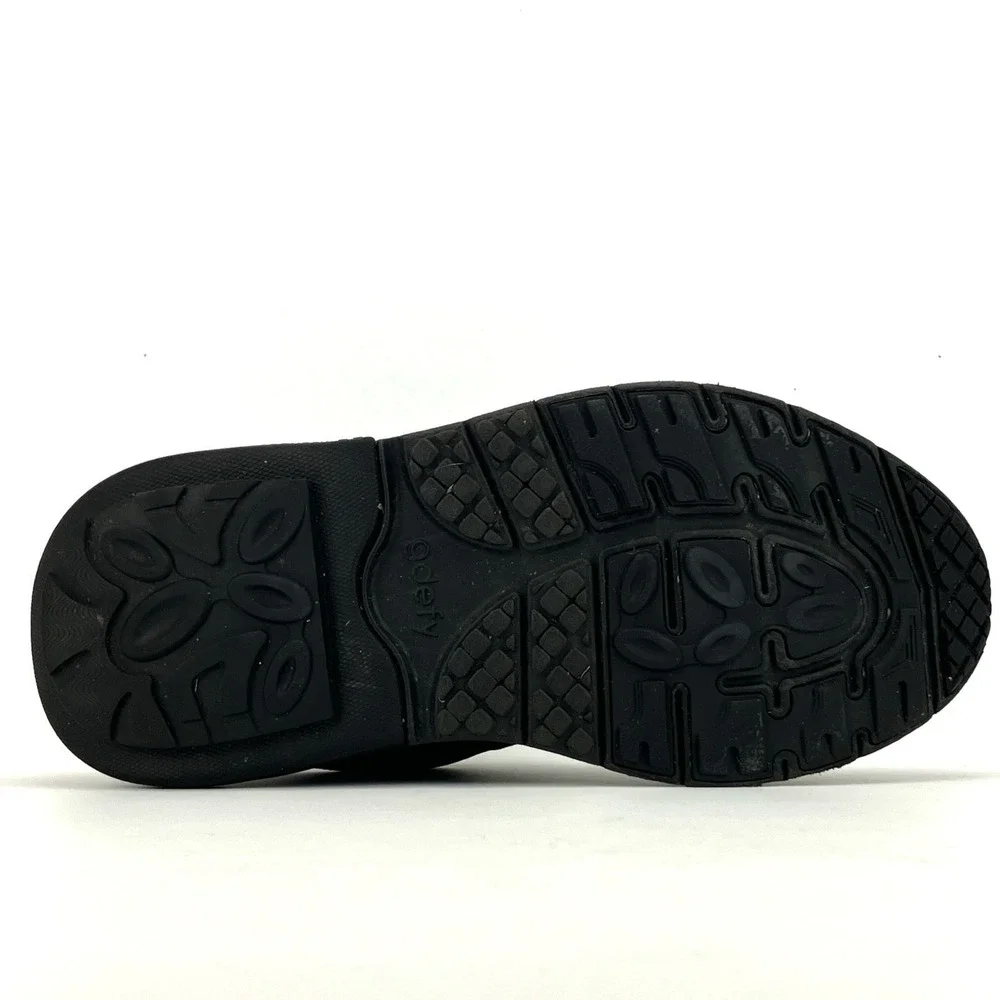 G-DEFY Mighty Walk Arch Support Shoes - Men's Size 10 'Black/Gray' (TB9024FGL)